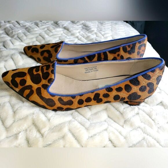 Boden Pointed Loafers,Women's sz 38 (7.5), Classic Leopard. - Picture 1 of 4